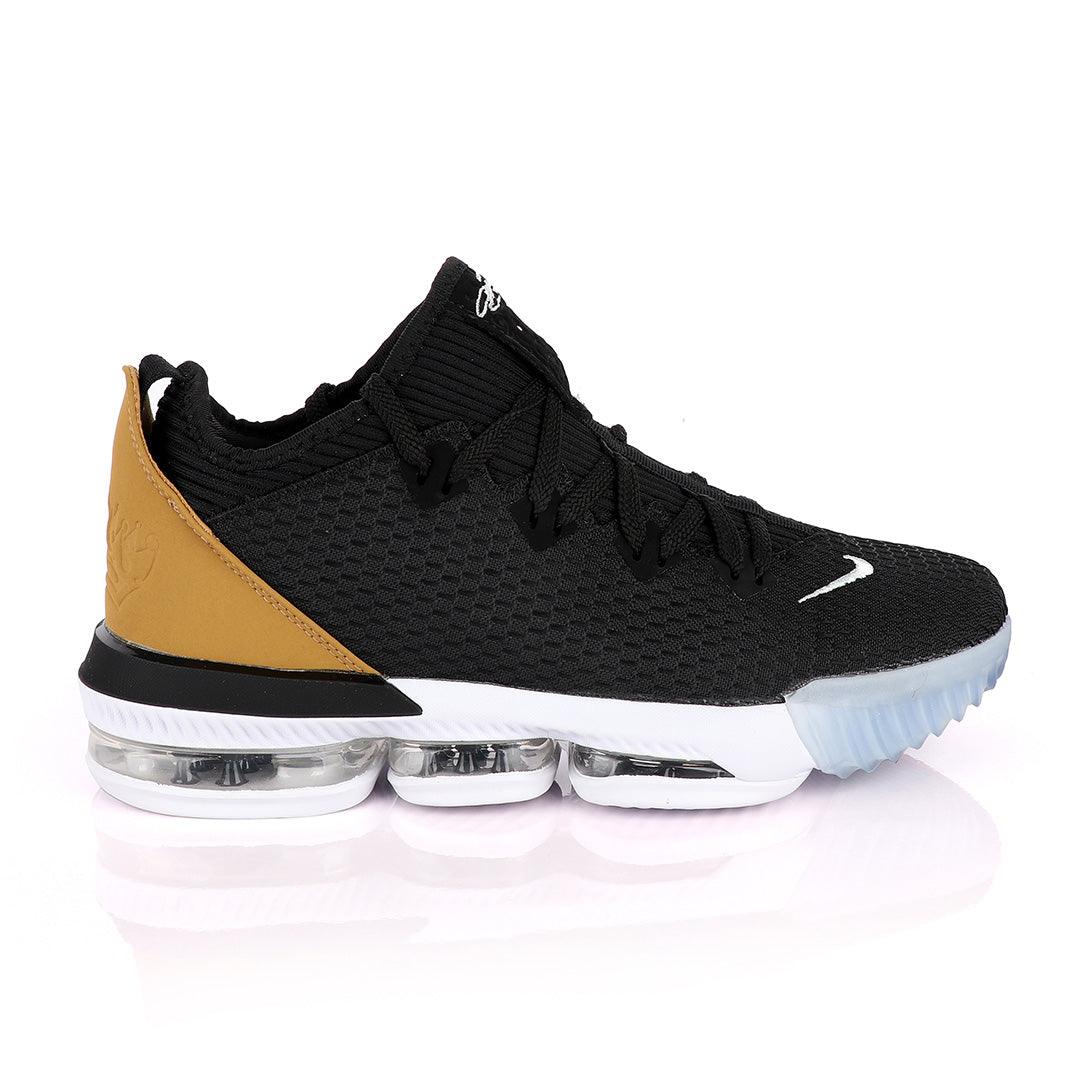 LEB XVI Low EP Black Gold Basketball Sneakers. - Obeezi