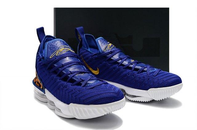 LeBron 16 Champion Royal Blue White Men's Basketball Shoes - Obeezi