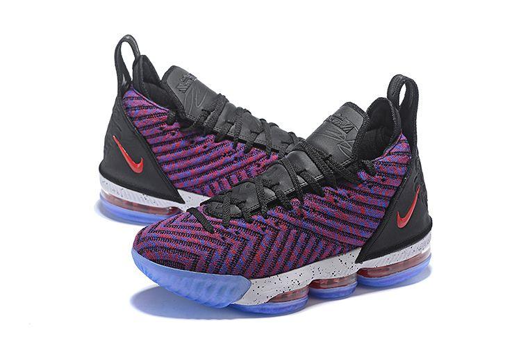 LeBron 16 Schuhe Court Purple/Black-White Sneakers - Obeezi