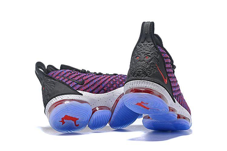 LeBron 16 Schuhe Court Purple/Black-White Sneakers - Obeezi