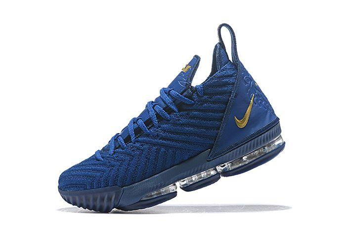 LeBron Vendita 16 Blue Force/Metallic Gold Sneaker - Obeezi