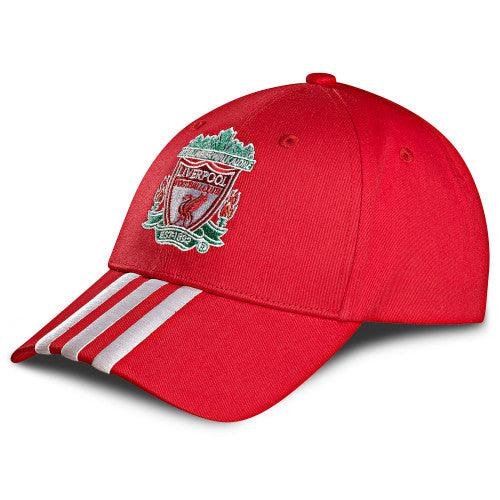 Liverpool FC Adidas Baseball Red and White Stripe Cap - Obeezi.com