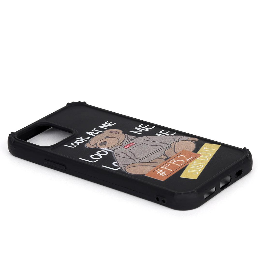 Look At Me Bear Designed iPhone Case- Black - Obeezi.com