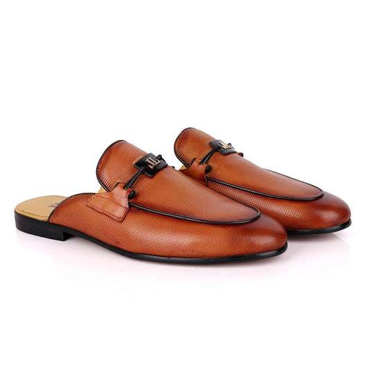 LoriBlu Classic Mole Apricot Half Leather Shoe - Obeezi