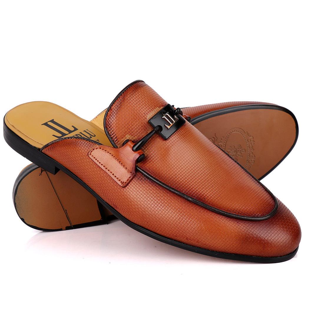 LoriBlu Classic Mole Apricot Half Leather Shoe - Obeezi