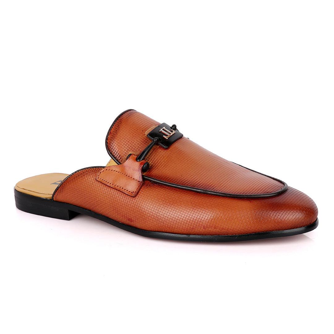 LoriBlu Classic Mole Apricot Half Leather Shoe - Obeezi