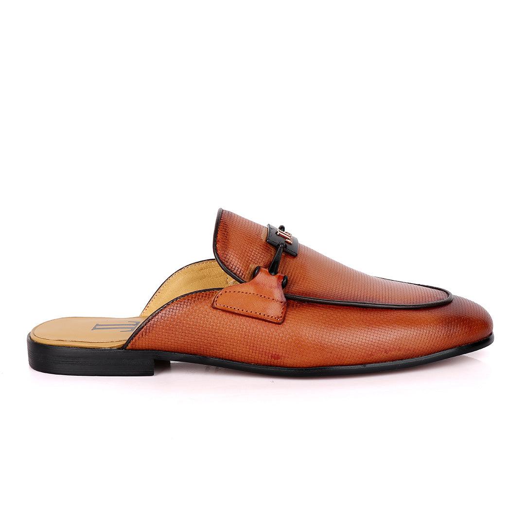 LoriBlu Classic Mole Apricot Half Leather Shoe - Obeezi