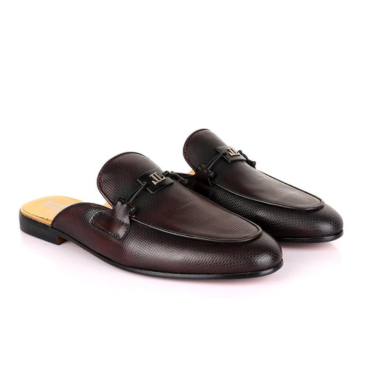 LoriBlu Classic Mole coffee Half Leather Shoe - Obeezi