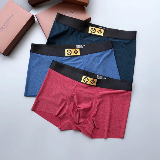 Lou 3 in 1 Comfortable Body-Suited Logo Designed Briefs - Obeezi.com