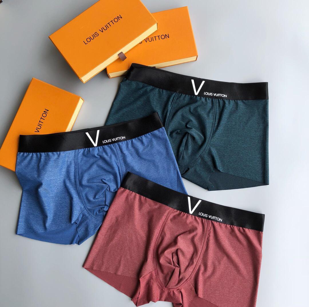 Lou Comfortable Body-Suited 3 In 1 Cotton Logo Designed Briefs - Obeezi.com