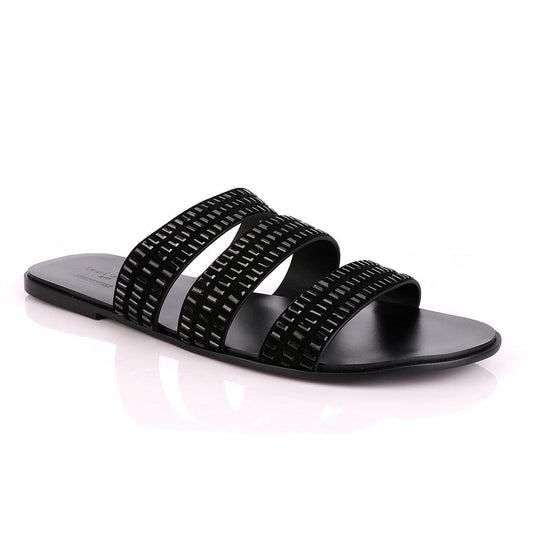 Louis Leeman Swarovski Crystal Studded Sandals - Obeezi