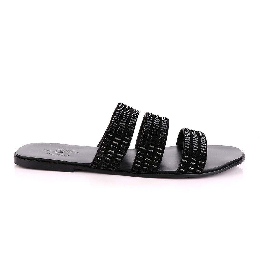 Louis Leeman Swarovski Crystal Studded Sandals - Obeezi