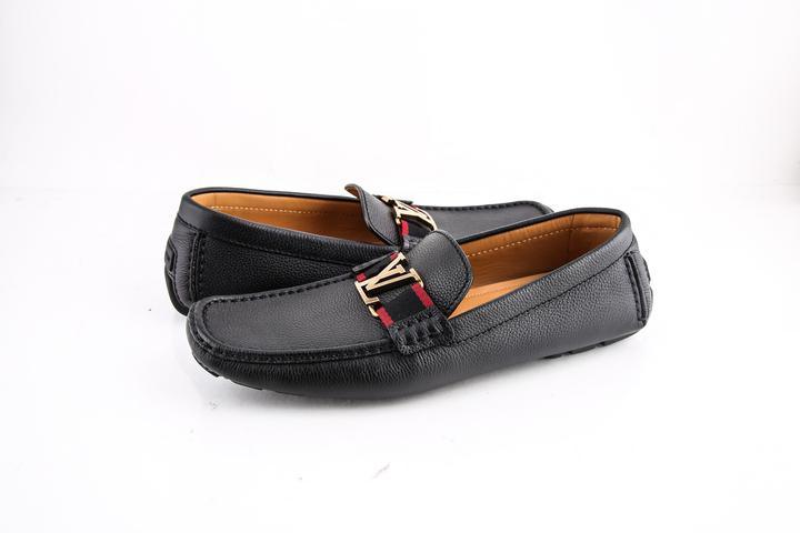 Louis Vuitton Black Monte Carlo Moccasin Shoes - Obeezi