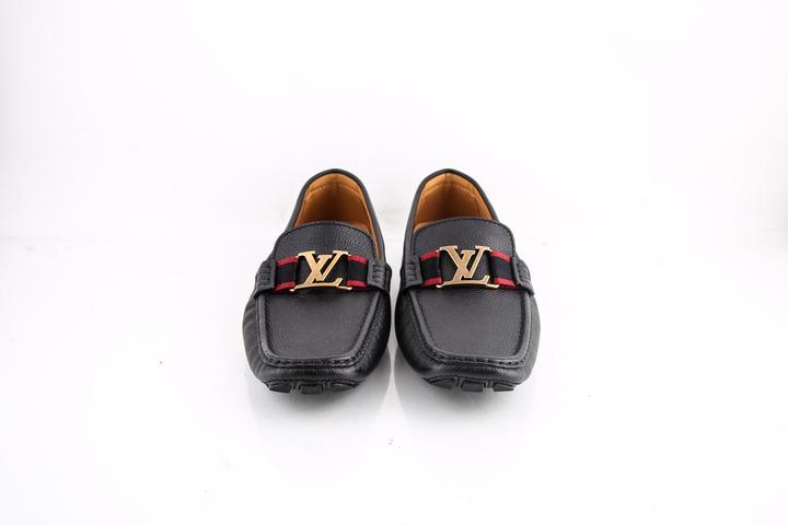 Louis Vuitton Black Monte Carlo Moccasin Shoes - Obeezi