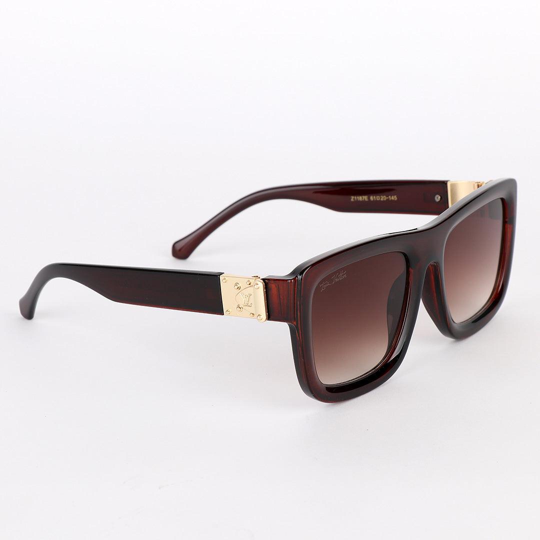 Louis Vuitton Brown Crested Square Sunglasses - Obeezi.com