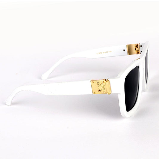 Louis Vuitton Classic Crested Gold White Sunglasses - Obeezi.com