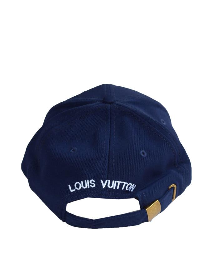 Louis Vuitton Cool Classics Adjustable Baseball Cap Navy blue - Obeezi.com