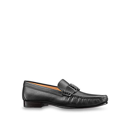 Louis Vuitton Men"s Black MONTAIGNE LOAFER Shoes - Obeezi