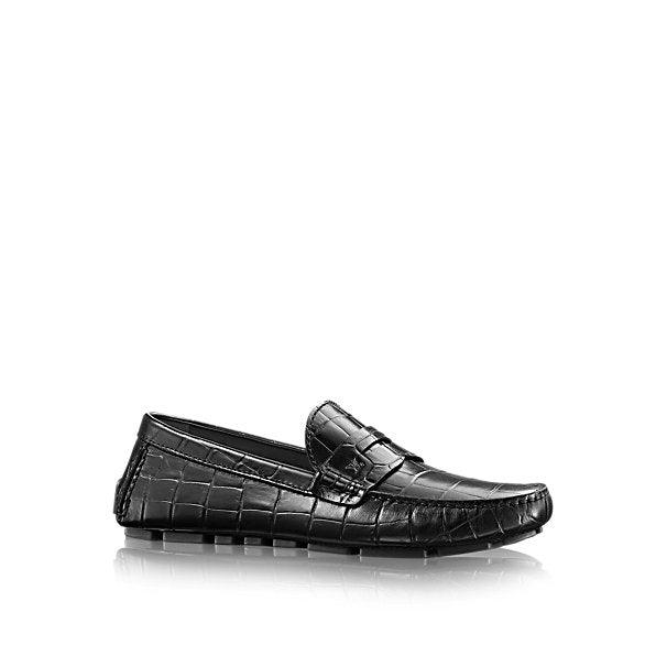 Louis Vuitton Men"s Black SHADE MOCCASIN - Obeezi