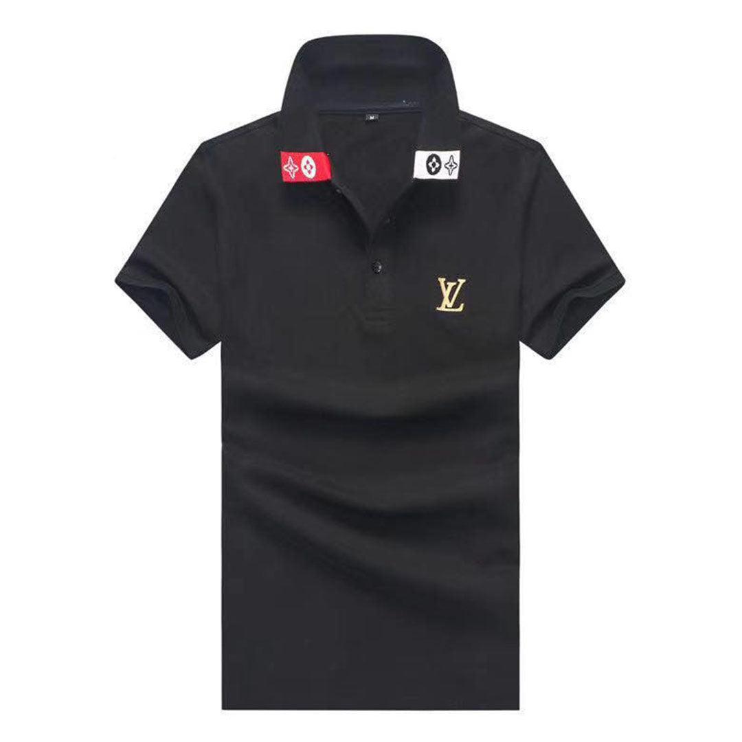 Louis Vuitton Men's Polo shirts-Black - Obeezi