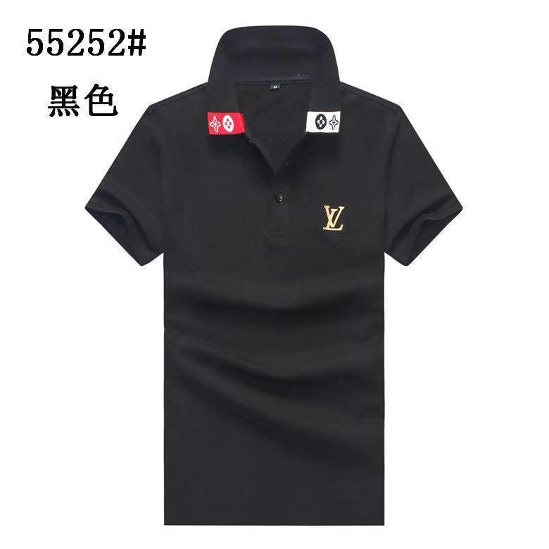 Louis Vuitton Men's Polo shirts-Black - Obeezi