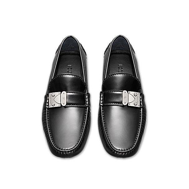 Louis Vuitton Racetrack Patent Moccasin - Black - Obeezi