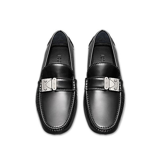 Louis Vuitton Racetrack Patent Moccasin - Black - Obeezi