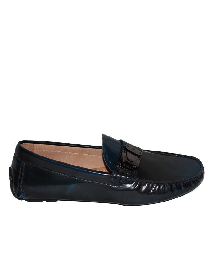 Louis Vuitton Racetrack Patent Moccasin - Navyblue - Obeezi