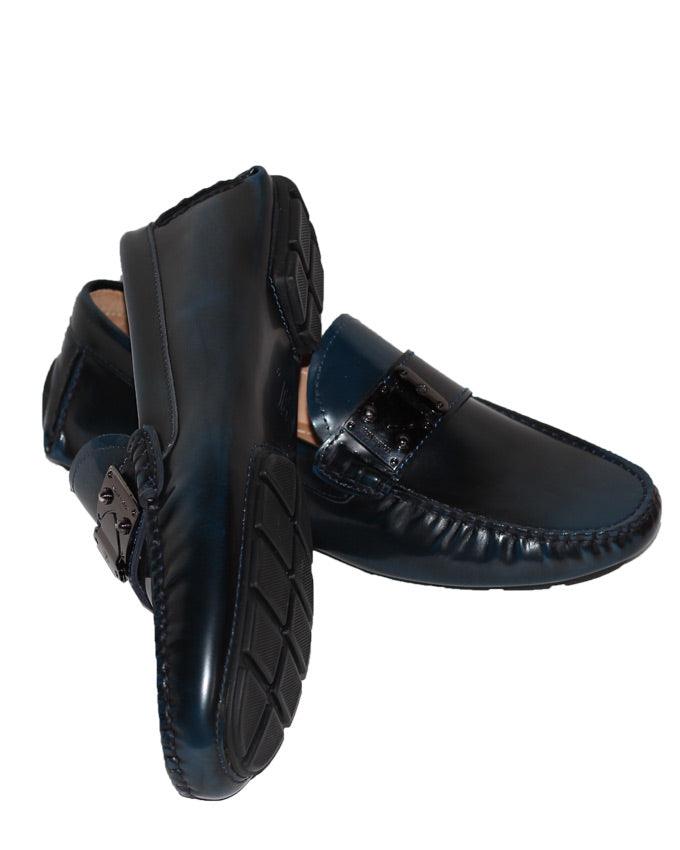 Louis Vuitton Racetrack Patent Moccasin - Navyblue - Obeezi