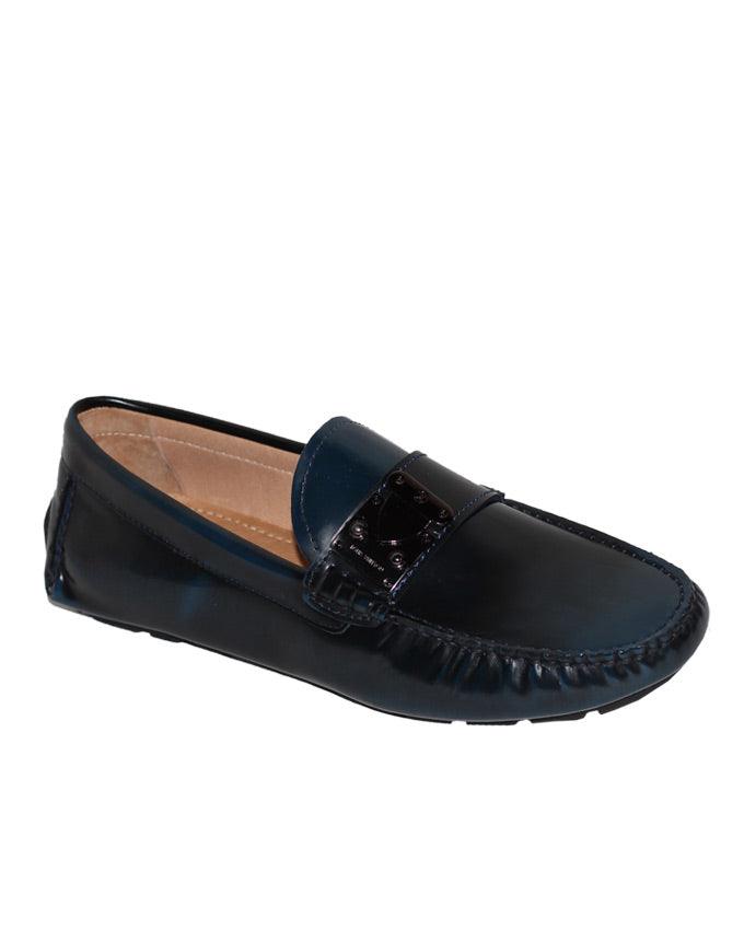 Louis Vuitton Racetrack Patent Moccasin - Navyblue - Obeezi