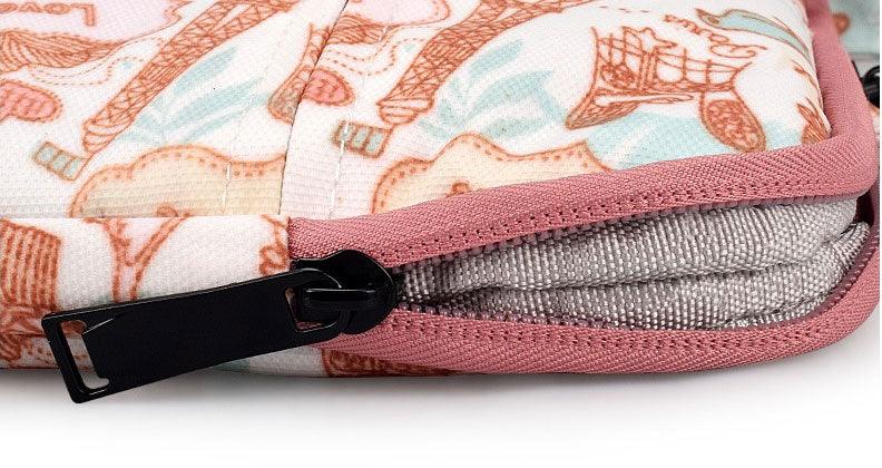 Love In Paris Designed Laptop Bag- Pink - Obeezi.com