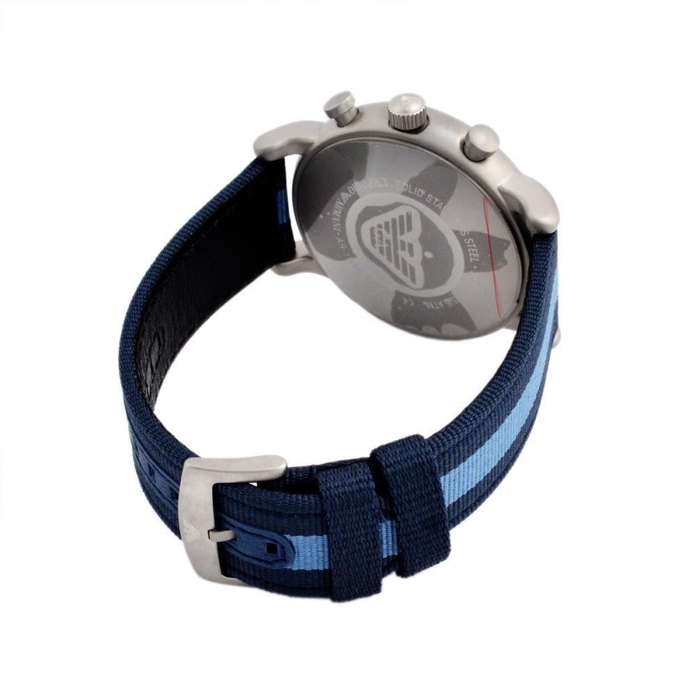 Luigi Navy Blue Dial Men's Chronograph Watch AR1949 - Obeezi.com