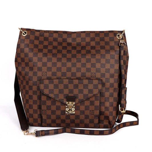 LV - DAC MM Canvas Totally MM Shoulder Bag- Coffee - Obeezi.com