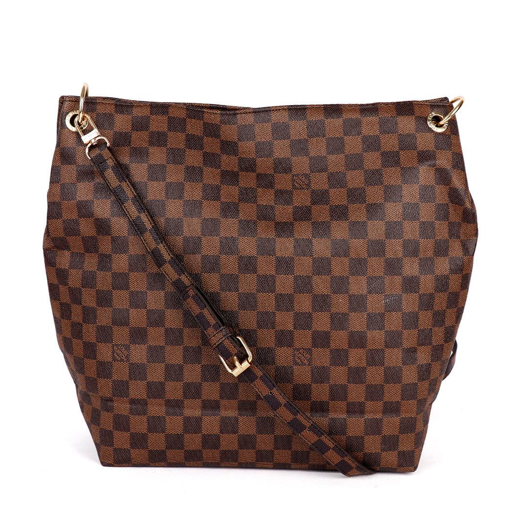 LV - DAC MM Canvas Totally MM Shoulder Bag- Coffee - Obeezi.com