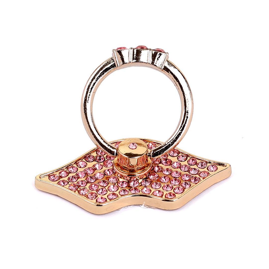 Magnet Lip Stone Ring Phone Holder - Obeezi.com