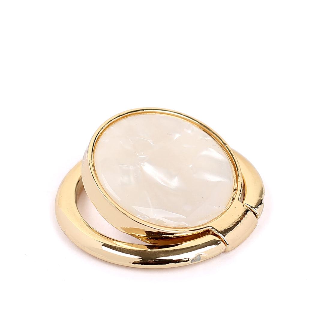 Magnet White Plain Ring Phone Holder - Obeezi.com