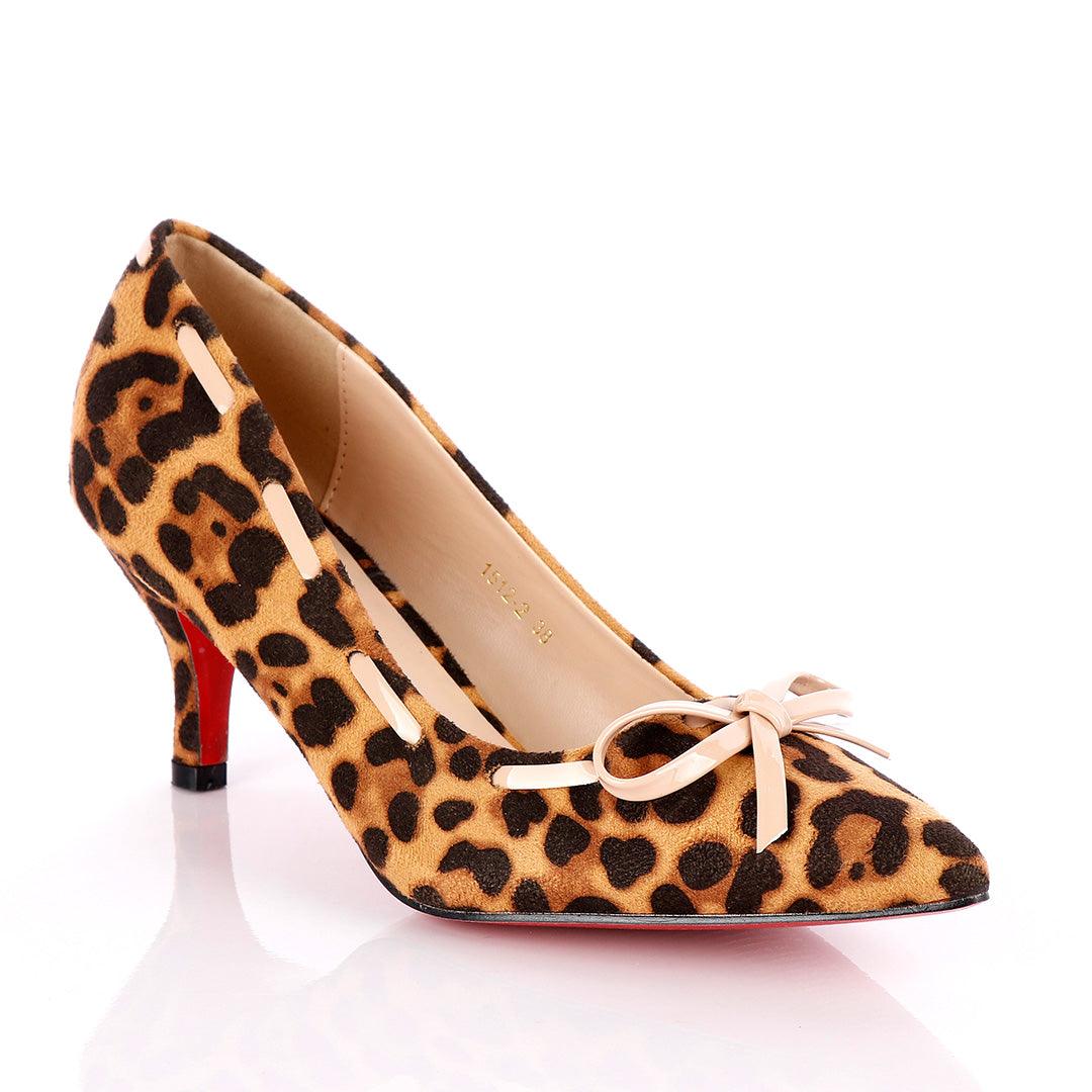Makers Classic Brown Animal Skin Women's High Heel Shoe - Obeezi