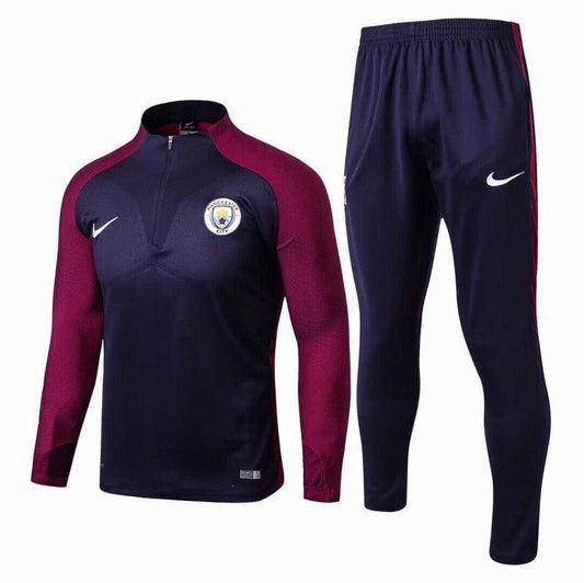 MANCHESTER CITY 17/18 Training Kit Blue/Purple Tracksuits - Obeezi