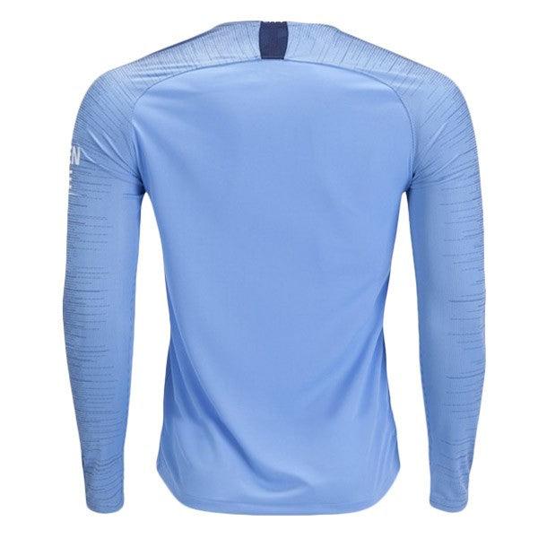 Manchester City Home Long Sleeve 2018-2019 Jersey - Obeezi