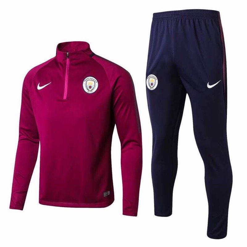 Manchester City Training Kits 17/18 Purple Tracksuits - Obeezi
