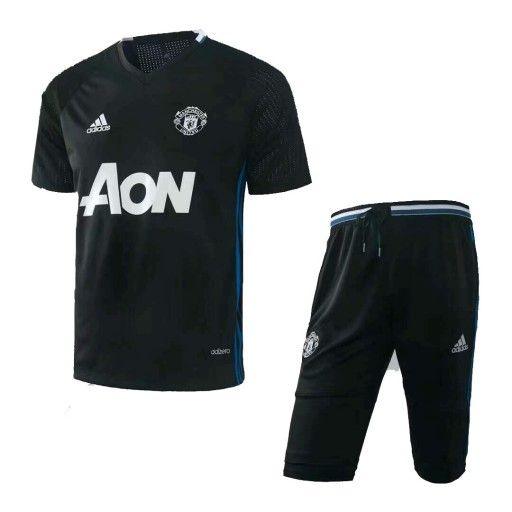 Manchester United 17/18 Training short Black Kits - Obeezi