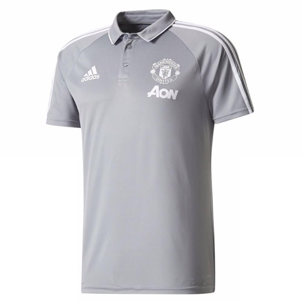Manchester United 2017/18 Training Polo Shirt Grey - Obeezi