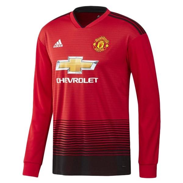 Manchester United Home Long Sleeve Jersey 2018-2019 Jersey - Obeezi