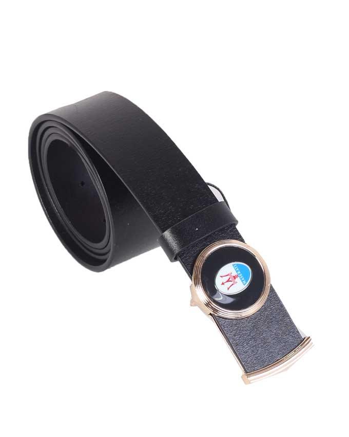 Maserati Ferrari Men's Real Leather Belt- Black - Obeezi.com