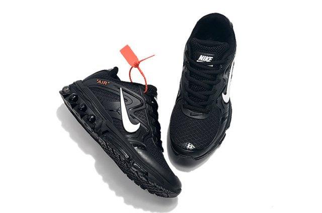 Max 2019 Black White Men's Running Shoes - Obeezi