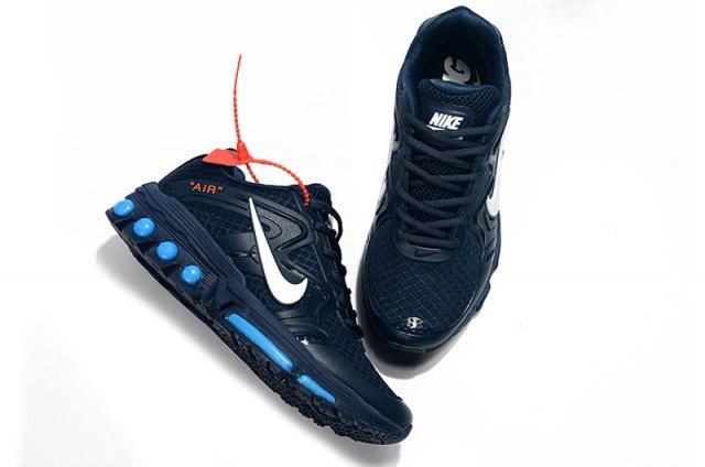 Max 2019 Navy Blue White Men's Running Shoes - Obeezi