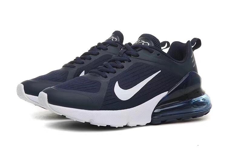 Max 270 Navy Blue White Men's Running Shoes - Obeezi