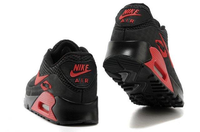 Max 90 Black Red Mens Running Shoes - Obeezi