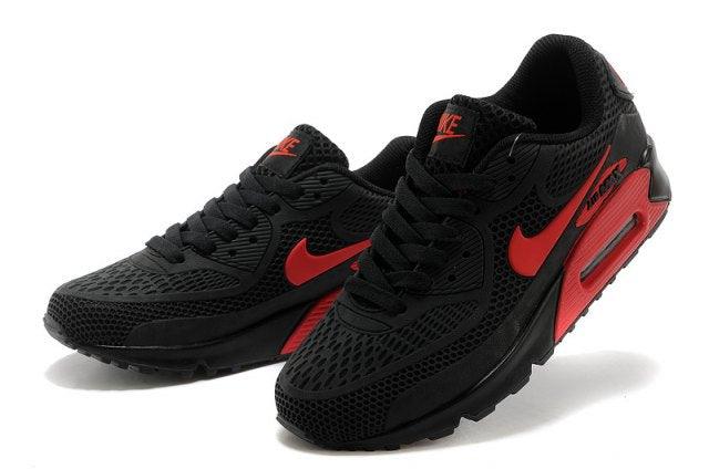 Max 90 Black Red Mens Running Shoes - Obeezi