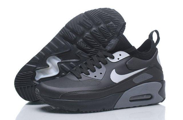 Max 90 Mid NS GPX Black White Men's Running Shoes - Obeezi